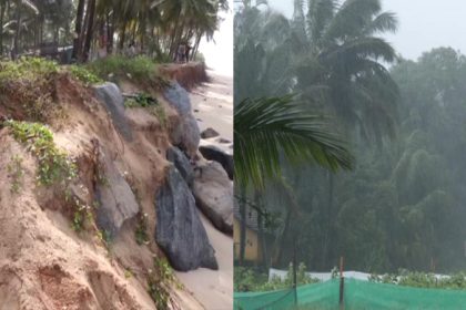 ಮೊಂಥಾ ಚಂಡಮಾರುತ ಎಫೆಕ್ಟ್; ಕಾಪುವಿನ ಮಟ್ಟು ಬೀಚ್ನಲ್ಲಿ ಕಡಲ್ಕೊರೆತ 3 mattu beach sea erosion