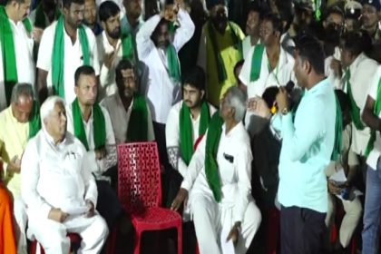 Belagavi Farmers Protest HK Patil Meeting