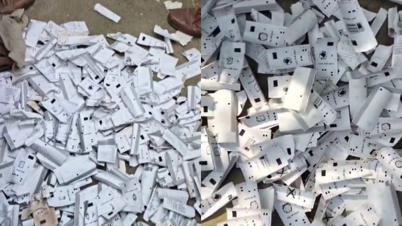 ಮೊದಲ ಹಂತದ ಚುನಾವಣೆ ಬೆನ್ನಲ್ಲೇ ಬಿಹಾರ ಕಾಲೇಜ್ ಬಳಿ ರಾಶಿರಾಶಿ ವಿವಿಪ್ಯಾಟ್ ಸ್ಲಿಪ್ - ವಿಡಿಯೋ ವೈರಲ್ 1 Bihar VV Pat