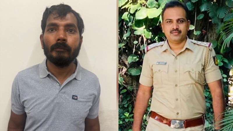 ಕೊಲೆ ಆರೋಪಿಯ ಕಾಲಿಗೆ ಗುಂಡೇಟು 2 Police shoot at in the leg and arrest him near Bommasandra Anekal Bengaluru 1