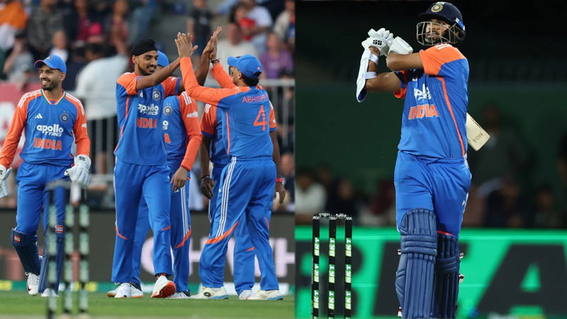 ವಾಷಿಂಗ್ಟನ್ `ಸುಂದರ ಬ್ಯಾಟಿಂಗ್' - ಆಸೀಸ್ ವಿರುದ್ಧ ಭಾರತಕ್ಕೆ 5 ವಿಕೆಟ್ಗಳ ಜಯ, ಸರಣಿ ಸಮಬಲ 1 Team India