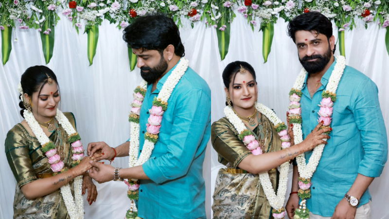 ಆಪ್ತರ ಸಮ್ಮುಖದಲ್ಲಿ ನಿಶ್ಚಿತಾರ್ಥ ಮಾಡಿಕೊಂಡ ಉಗ್ರಂ ಮಂಜು 1 Ugramm Manju