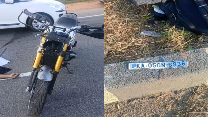 ಬೆಂಗಳೂರು- ಹಾಸನ ಹೆದ್ದಾರಿಯಲ್ಲಿ ಬೈಕ್ ಅಪಘಾತ - ಇಬ್ಬರು ಸ್ಥಳದಲ್ಲೇ ಸಾವು 1 bike accident in bengaluru hassana higwhay two people died on the spot