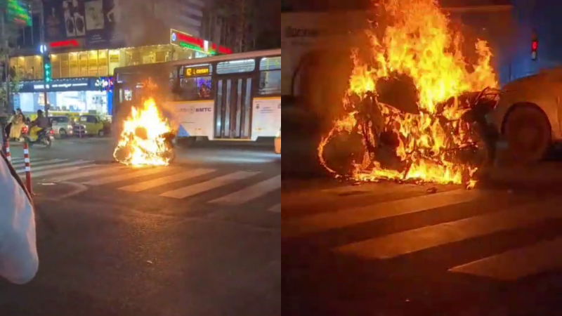 bike fire bengaluru