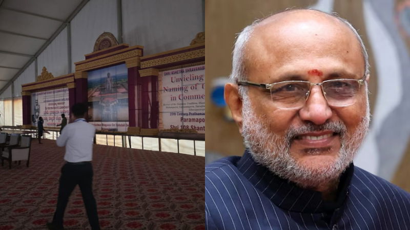 ಉಪರಾಷ್ಟ್ರಪತಿ ಸಿ.ಪಿ.ರಾಧಾಕೃಷ್ಣನ್ ನಾಳೆ ಕರ್ನಾಟಕಕ್ಕೆ ಮೊದಲ ಭೇಟಿ 2 c.p.radhakrishnan shravanabelgola